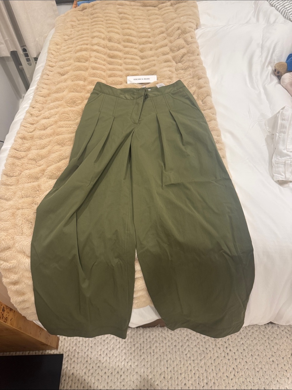 Veronica Beard - Olive Green Wide-Leg Women’s Pants